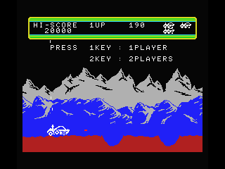 Moon Patrol screenshot 4 for MSX